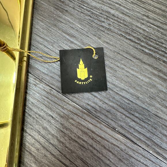 PartyLite Solid Brass Quintette Taper Candle Holder Elegant Candelabra Tabletop - Picture 3 of 4